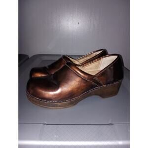 Women's G.H. Bass and Co. Bronze 9 Bass-Melinda 111 Clogs Nursing Comfort Shoes